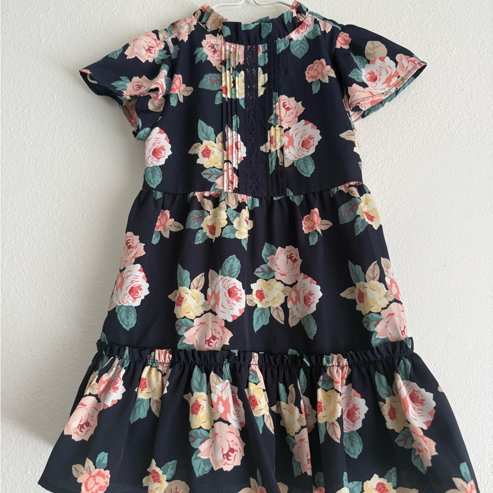 Janie and Jack Navy Floral Dress